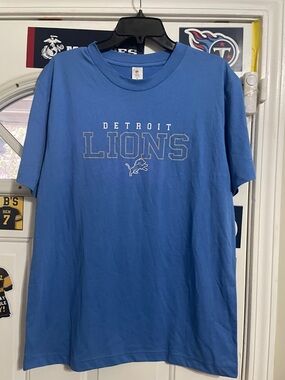 NFL Detroit Lions Light Blue Logo Tee